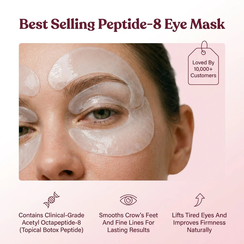 Hydrolyzed Collagen Eye Masks with Honeycomb Technology