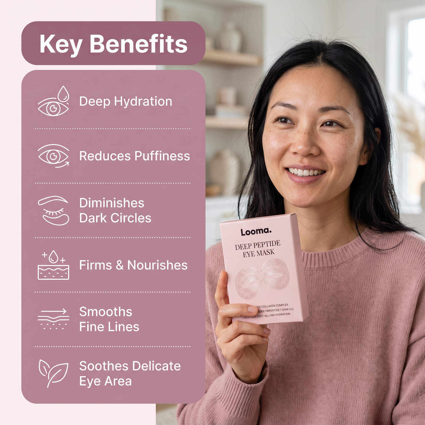 Hydrolyzed Collagen Eye Masks with Honeycomb Technology